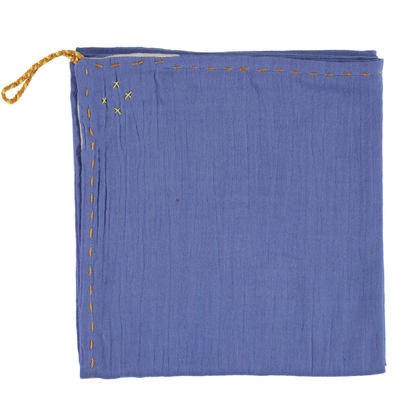 Single layer Swaddle blanket - Royal Blue