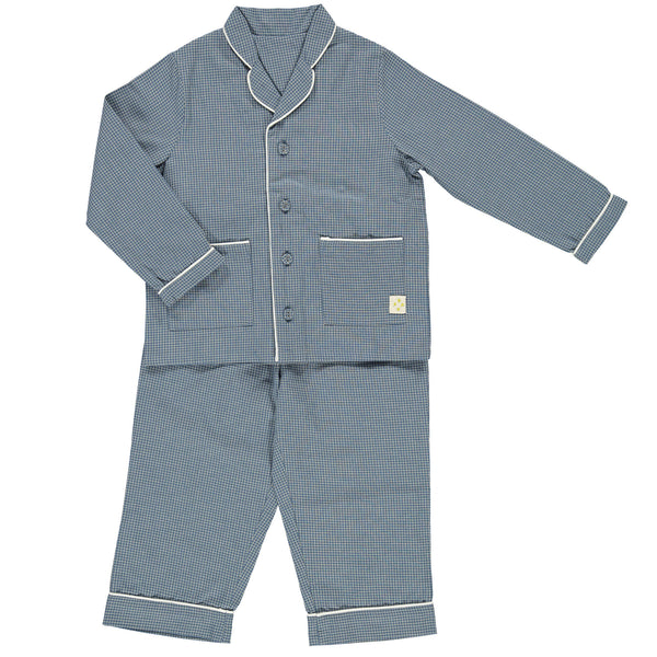 Blue Check Unisex Pyjama set
