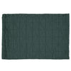 100% organic cotton blanket in dark green, made in Portugal bedding by camomile london