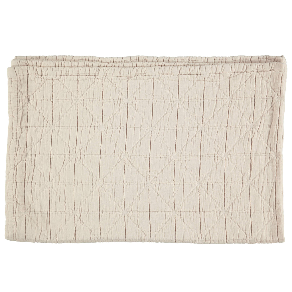 Diamond Soft Organic Cotton Blanket - Natural
