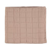 Square Quilted Gauze Blanket - Mink