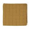 Square Quilted Gauze Blanket - Ochre