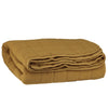 Square Quilted Gauze Blanket - Ochre