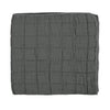Square Quilted Gauze Blanket - Graphite
