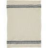 Ecru Stripe Soft Waffle Cotton Towels