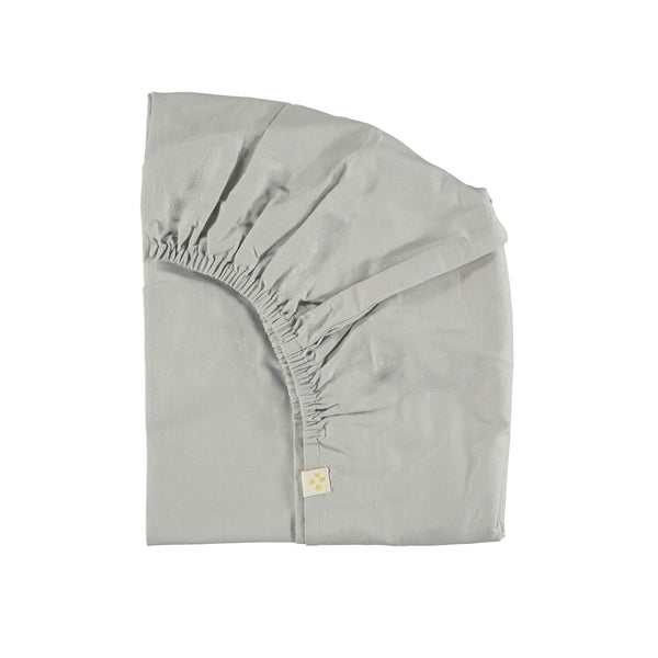 Organic Cotton Fitted Sheet - Feather Grey