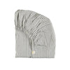Charcoal Ticking Stripe Fitted Sheet