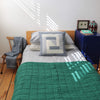 Light Blue + Coco Check Fitted Sheet