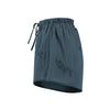 Hand Embroidered Voile Shorts in Ink