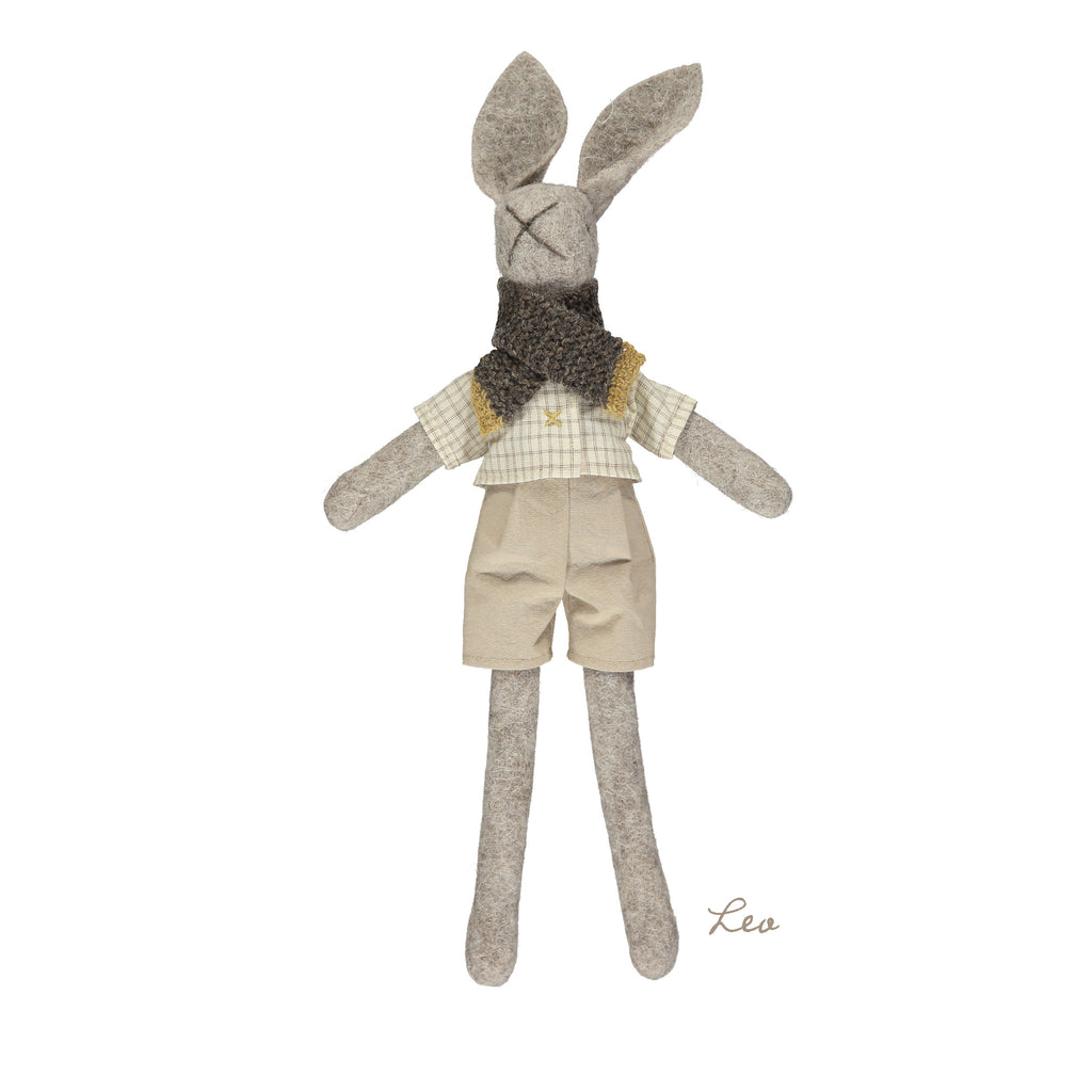Leo Natural Wool Character Bunny  - MiMs Heritage x Camomile