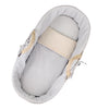 Blue Ticking Stripe Moses basket bedding 4 piece set