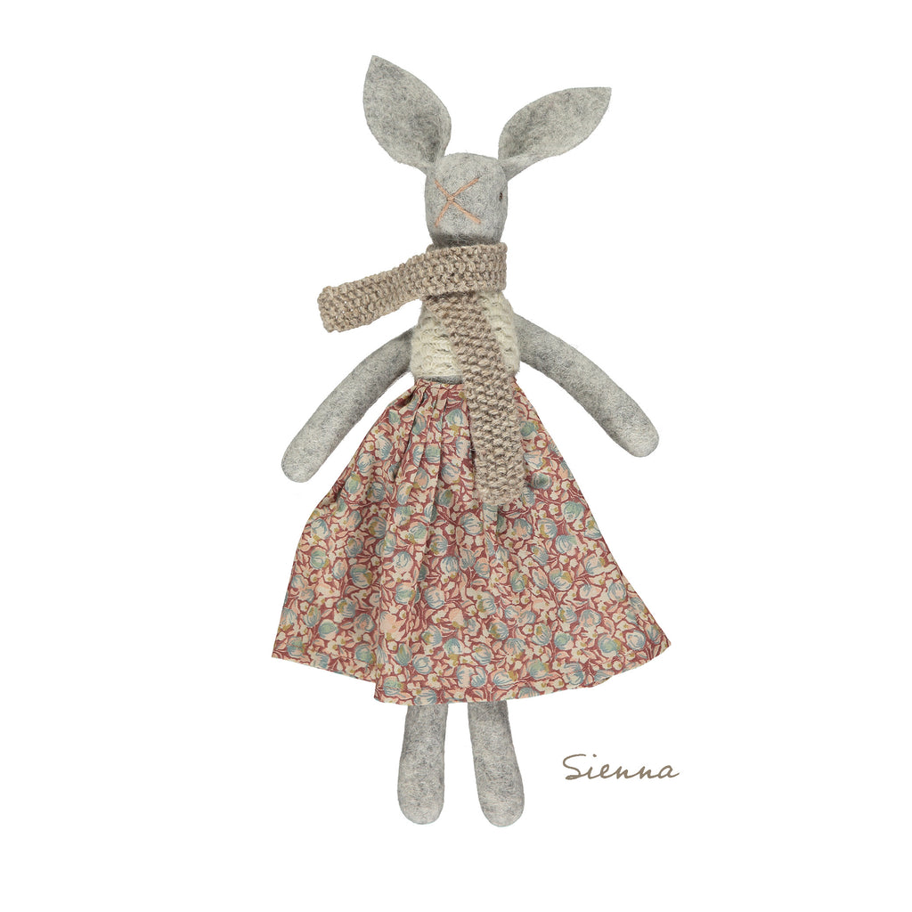 Sienna Natural Wool Character Bunny  - MiMs Heritage x Camomile