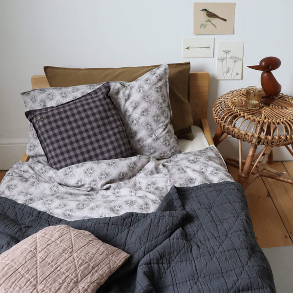 Spot Floral Chocolate Duvet Cover