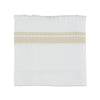White Stripe Soft Waffle Cotton Towels