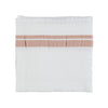 White Stripe Soft Waffle Cotton Towels