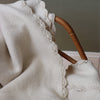 Merino Wool Crochet Edge Blanket - Chalk