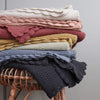 Merino Wool Knitted Baby Blanket - Camomile