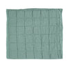 Square Quilted Gauze Blanket - Light Teal