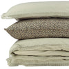 Organic Cotton Percale Lace Celery Duvet Cover