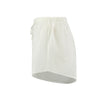 Hand Embroidered Voile Shorts in Chalk