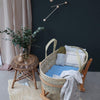 Single Layer Swaddle Blanket - Minako Cornflower/ Stone