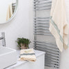 Ecru Stripe Soft Waffle Cotton Towels
