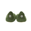 Hand made Boiled Merino Wool Slippers - Forest Green