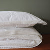 Organic Cotton Percale Lace Ivory Duvet Cover