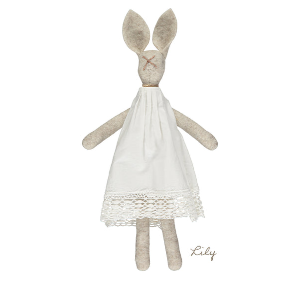 Lily Natural Wool Character Bunny  - MiMs Heritage x Camomile