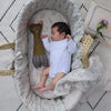 Single Layer Swaddle Blanket - Minako Cornflower/ Stone