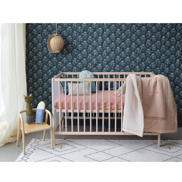 Fitted Sheet - Mini Check Coral