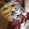 Merino Wool Knitted Baby Blanket - Camomile