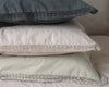 Organic Cotton Percale Celery Lace Oxford Pillowcase