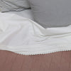 Pin Tuck Flat Sheet - Chalk