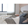 Organic Cotton Percale Petrol Stone Duvet Cover