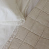 Organic Cotton Percale Lace Ivory Duvet Cover