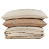 Organic Cotton Percale lace Stone Duvet Cover