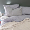 Blue Ticking Stripe Fitted Sheet