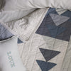 Hand Quilted Geo Patchwork Quilt