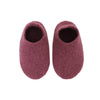 Hand made Boiled Merino Wool Slippers - Vintage Rose