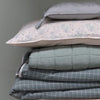 Ivy Powder Blue Small Embroidered Padded Cushion